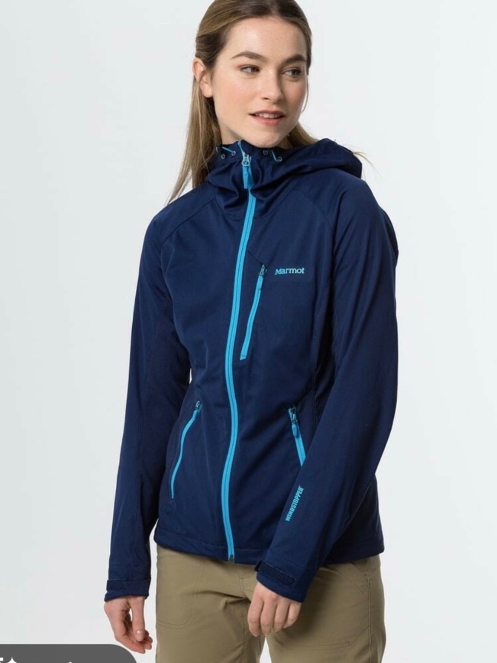 Patagonia Gore-Tex Hooded Shell Zip Up WindbreakerJacket Navy Blue Size Large